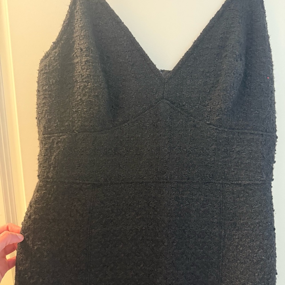 NWT Black Tweed Dress - Picture 2 of 4